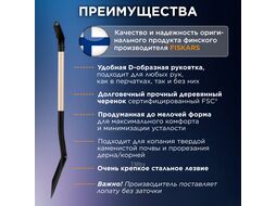 Лопата штыковая деревянная Solid FISKARS