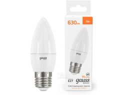 Лампа светодиодная Gauss Basic C37 10Вт E27 3000K 10302102