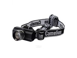Фонарь налоб, аккум 3,7В, черный, XPE, 3 Вт, ZOOM, 3 реж, Type-C, бокс LED53779 Camelion 15767