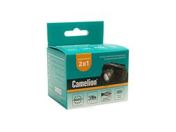 Фонарь налоб, аккум 3,7В, черный, XPE, 3 Вт, ZOOM, 3 реж, Type-C, бокс LED53779 Camelion 15767