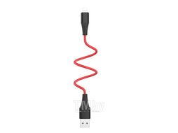 USB-кабель X32 Excellent AM-8pin (Lightning) 1 метр, 2A, ПВХ, красный Hoco 6931474700926