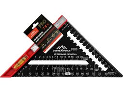 Угольник многофункциональный profi 7 в 1, inox+abs толщина 1,9 мм VERTEX 3046-1