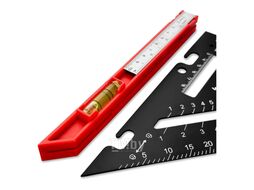 Угольник многофункциональный profi 7 в 1, inox+abs толщина 1,9 мм VERTEX 3046-1
