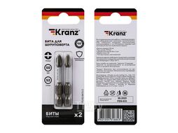 Бита для шуруповерта PH/SL2х50 мм (2 шт/уп) KRANZ KR-92-0415-3