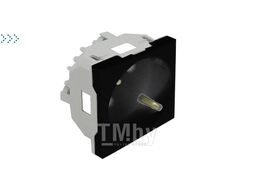 Двойной блок розеток 2к+з c защитными шторками, матовый черный EFAPEL 50332 CPM