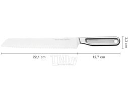 Нож для хлеба 22см цельнометаллический All Steel Fiskars 1062883