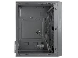 Корпус B172 GINZZU mATX, 2*USB2, 2*120мм LED FAN (12LB33), стекло, сетка на передней панели, GPU 240mm max, fan CPU 145mm max, бп сверху, черный