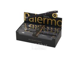 Ручка "PALERMO" шарик.автомат.в карт. футляре, 0.7мм, синяя,черный мет.корпус, черн.футляр Bruno Visconti 20-0250/01-20