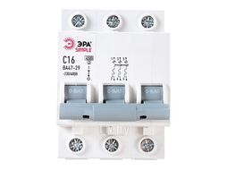 Автоматический выключатель SIMPLE-mod-21 ВА47-29 3P 16А 4,5кА х-ка C SIMPLE Эра Б0039238