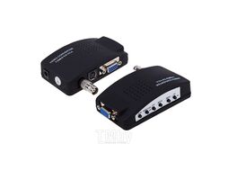 Конвертер BNC\RCA + S-video на VGA (в комплекте переходник гн. BNC – шт. RCA) REXANT 17-6932