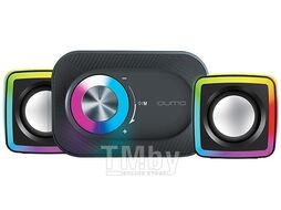 Колонки 2.1 + Bluetooth MIRAGE AS015, 15 Вт, объемное звучание, управляемая многорежимная RGB подсветка, USB+Jack 3,5мм QUMO Q52650