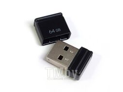 Накопитель 64GB USB 2.0 Nano Black, цвет корпуса черный (QM64GUD-NANO-B) QUMO Q20101
