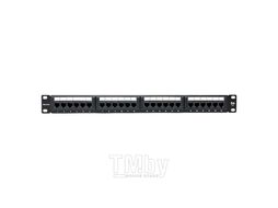 Патч-панель TERACOM 19 Cat.5E 1U неэкранированная UTP 24 порта RJ-45 110 IDC EKF TRC-PPNL-5EUTP-1U24