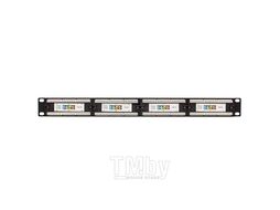 Патч-панель TERACOM 19 Cat.5E 1U неэкранированная UTP 24 порта RJ-45 110 IDC EKF TRC-PPNL-5EUTP-1U24