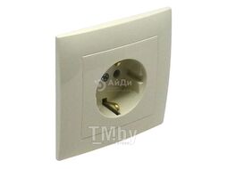 Розетка 2к+з в сборе, бежевая EFAPEL 90135 CMF