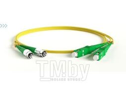 Патч-корд оптический, PVC, дуплексный, FC/APC-FC/APC, SM OS2, 1.0 м TWT TWT-2FC-2FC/SA-1.0