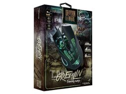 Игровая мышь Gremlin M37, проводная, оптическая, 6 кноп., подсв. 4 цв., 1200/1600/2400/3200 dpi, программируемая QUMO Q23459