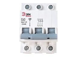 Автоматический выключатель SIMPLE-mod-27 ВА47-29 3P 63А 4,5кА х-ка C SIMPLE Эра Б0039244
