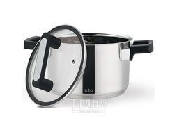 Кастрюля LARA LR02-451 (нерж) СИРИУС