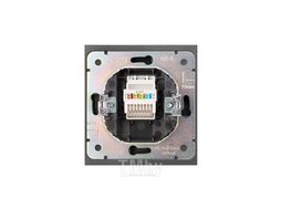 Розетка STRONG компьютерная RJ45 кат6 с/у графит KRANZ KR-78-0724-6