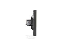 Розетка STRONG компьютерная RJ45 кат6 с/у графит KRANZ KR-78-0724-6