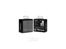 Выключатель ROUND 2 кл с подсветкой 10А с/у титан KRANZ KR-78-0714-2