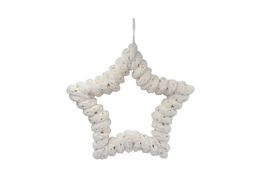 Украшение подвесное Калядны час Plush Star 47см (white) O5312-71