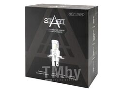 Автолампа диод H4 P43t 12V 40W 5000Лм компакт START 6000К Белая коробка комп.2шт Skyway S08201628