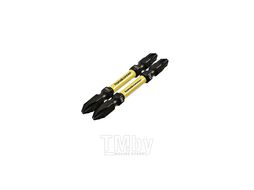 Биты PZ2, PH2, 65 мм, 1/4", 2 шт, Hanskonner HPH2PZ2-65DT