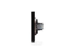 Розетка STRONG компьютерная RJ45 кат6 с/у антрацит KRANZ KR-78-0724-5