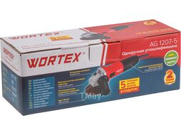 Одноручная углошлифмашина AG 1207-5 в кор. 720 Вт, 125 мм, 10 000 об/мин WORTEX 333292