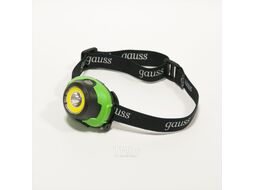 Фонарь налобный Gauss 4Вт 3xAAA LED 230Лм GF303