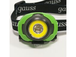 Фонарь налобный Gauss 4Вт 3xAAA LED 230Лм GF303