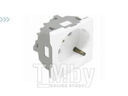Розетка 2к+З с защитными шторками (45х45), белая EFAPEL 45132 SBR