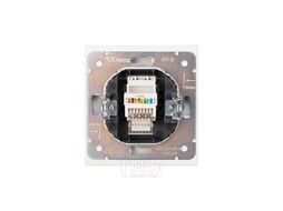 Розетка STRONG компьютерная RJ45 кат6 с/у жемчуг KRANZ KR-78-0724-4