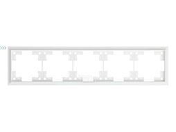 Пятиместная рамка классик, белый матовый Rikett 35950 MW