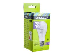 Лампа светодиодная ЛОН 35Вт E27 6500K 180-240В LED-A70-35W-E27-6K Ergolux 14232