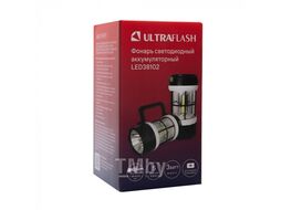 Фонарь акк. черн./малин., 40LED+2COB, 4 реж., Type-C, PowerBank, пласт., кор. LED38101 Ultraflash 15951