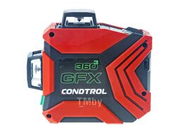 Нивелир лазерный GFX360-3 Kit (Зеленый / 30/60 м / 3 луча / ± 0.3 мм/м / Крепление / Кейс) Condtrol 1-2-404