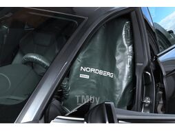 Комплект защитных накидок на сиденье и руль, серый NORDBERG NN56G