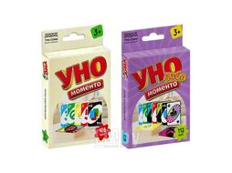 Игра настольная "УНО МОМЕНТО", набор 2 в 1, картонная коробка, 3+ Три совы НИ_67063