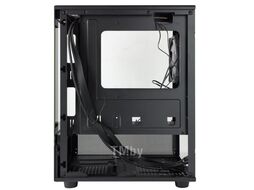 Корпус RX670 GINZZU mATX/miniITX, 1*USB2 + 1*USB3, 3*120mm FRGB fan,стекло, бп снизу, Фильтры забора воздуха, черный