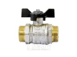 Кран шаровый стандартный 1" нар.-нар. бабочка PN 40 LD