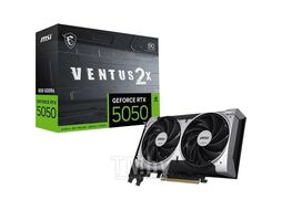 Видеокарта GeForce RTX 5050, 8Gb GDDR6 128bit, MSI RTX 5050 8G VENTUS 2X OC, RTL