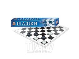 Игра настольная "Шашки русские", пластиковые, картонное поле, картонная коробка РУССКИЙ СТИЛЬ 2020