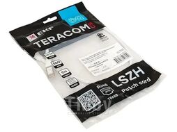Патч-корд TERACOM CS Cat.6A экран. S/FTP LSZH белый (1,0м) EKF TRCS-6ASF-LSH-1M-WH
