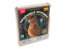 Набор для детского творчества - Конструктор из картона. Объемная игрушка "Енотик" LORI Нг-021