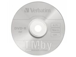 Оптический диск DVD-R 4.7GB 16x Verbatim AZO Matt Silver 10 шт. в плёнке 43729