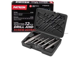 Набор экстракторов резьбы и сверл 12пр. PATRON P-924U12