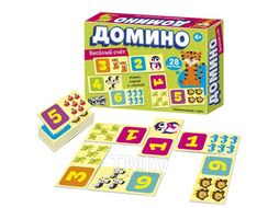 Игра настольная "Домино. Веселый счет", Цена Бум!Игра, 28 карточек, картонная коробка, 4+ РУССКИЙ СТИЛЬ 4516